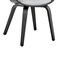 Armen Living Adalyn Gray Faux Leather and Black Wood Dining Room Accent Chair LCADCHBLGR - alternate 4